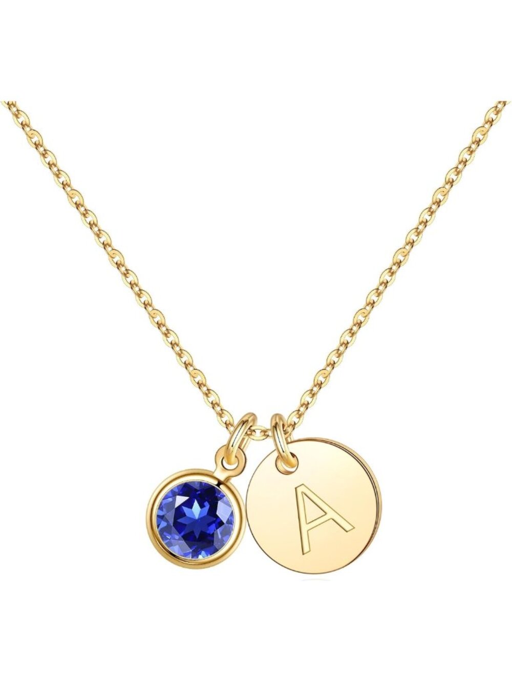 Personalized Birthstone Necklace for Women & Girls - Custom Initial Jewelry Gift